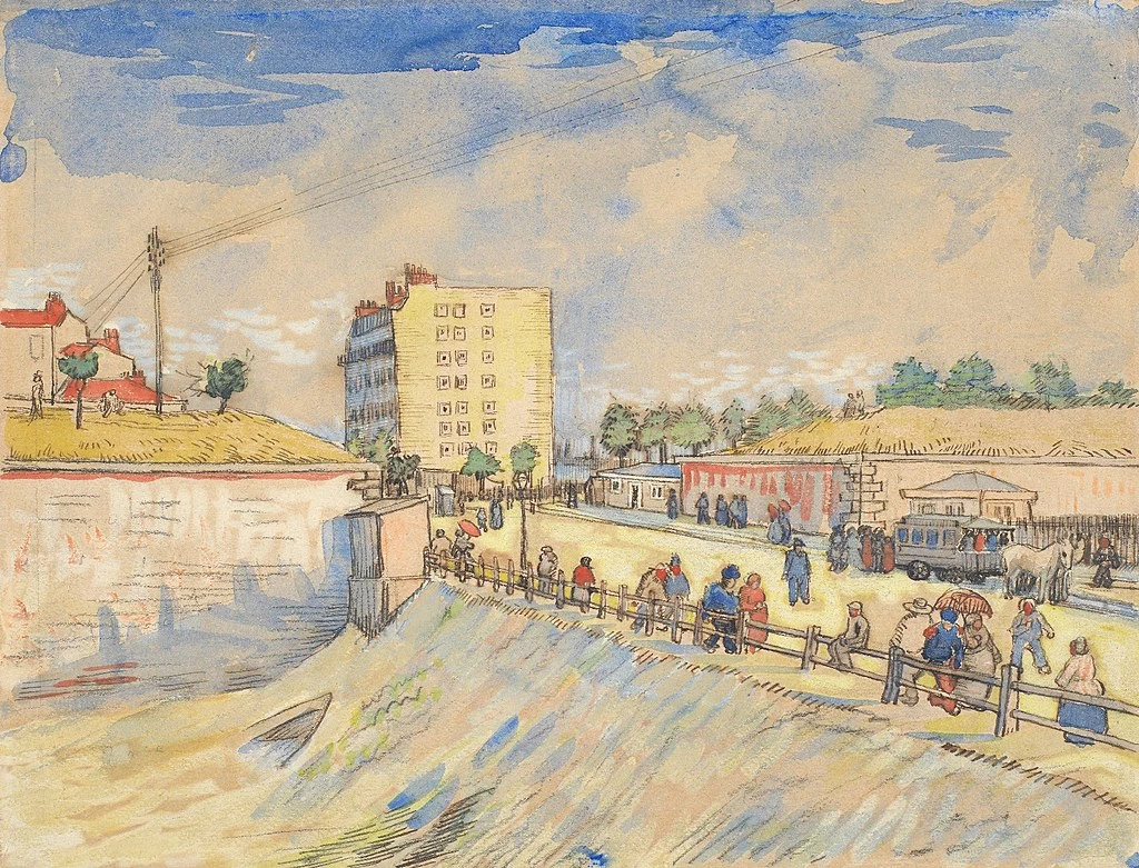  31-Vincent van Gogh-Cancello nei bastioni di Parigi - Museo Van Gogh, Amsterdam